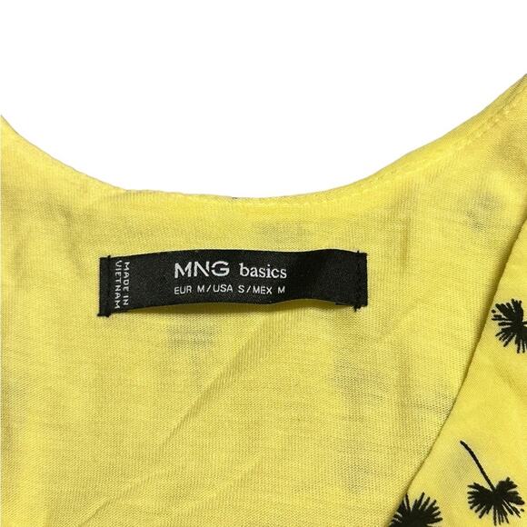 MNG by Mango Yellow Flower Palm Tree High Low Tank Size Medium - Picture 5 of 5